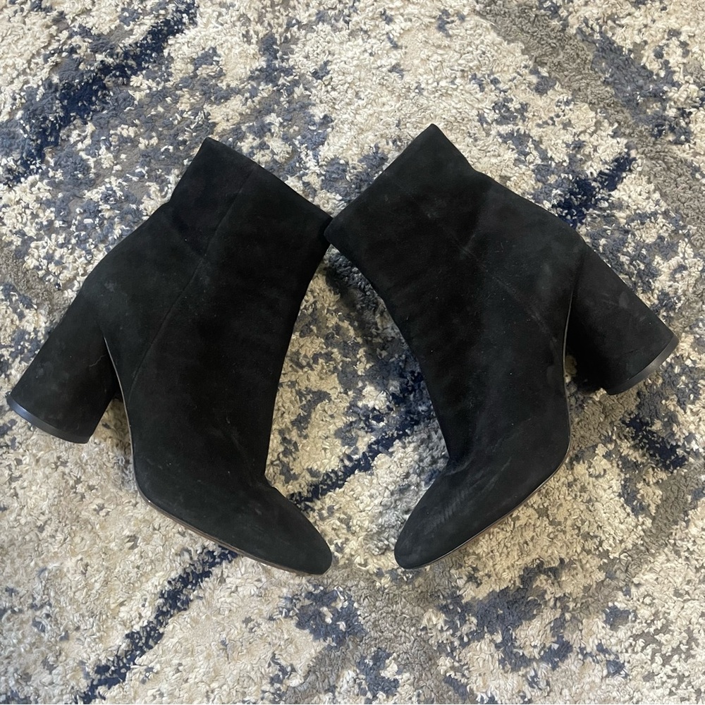 Vince Ridley Black Ankle Boots Size 7.5